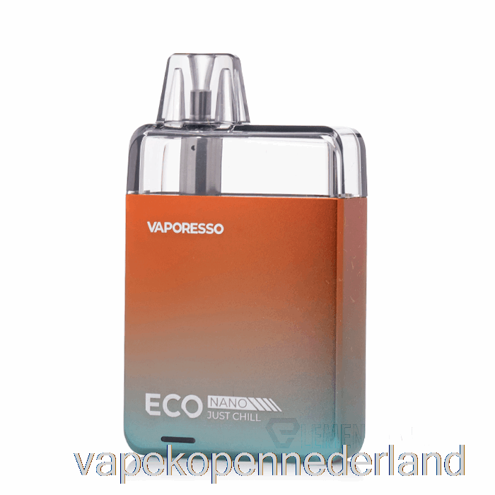 Elektronische Sigaret Vape Vaporesso Eco Nano Pod-systeem Zonsopgang Oranje
